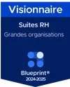 Badge Visionnaire grandes organisations bleu